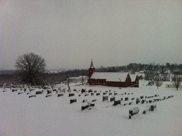 The church in winter